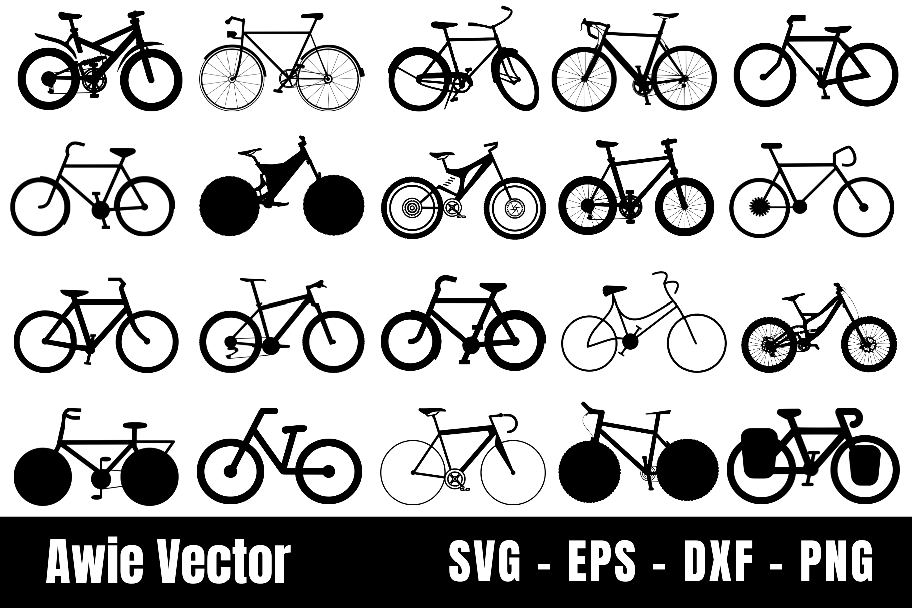 Bicycle Silhouette SVG