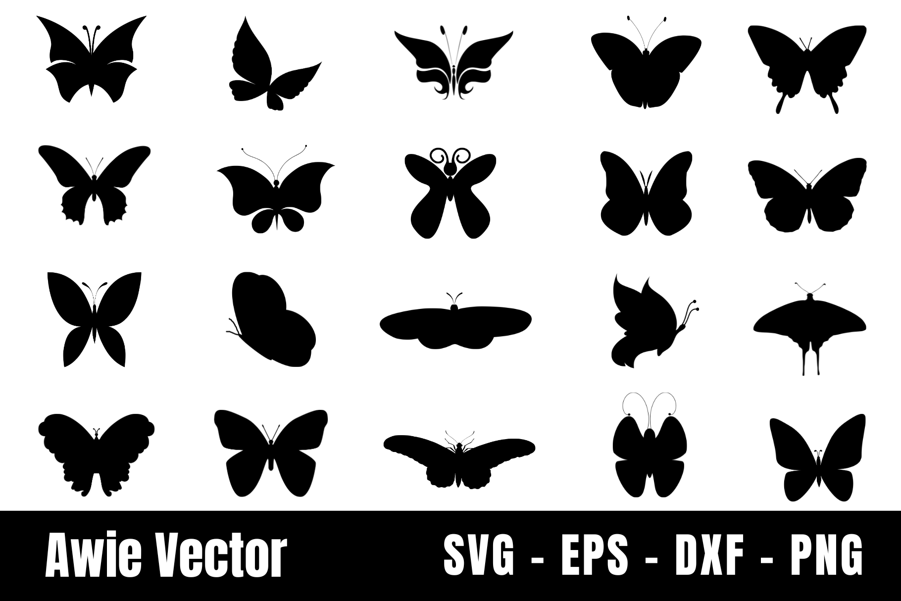 Butterfly Silhouette SVG