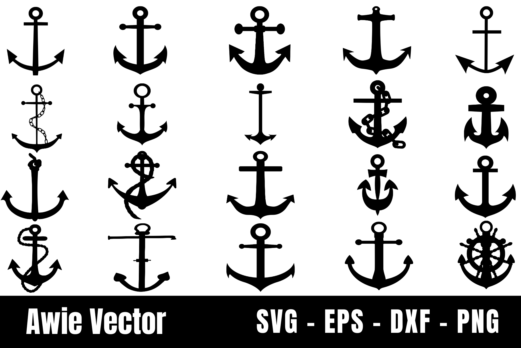 Anchor Silhouette SVG