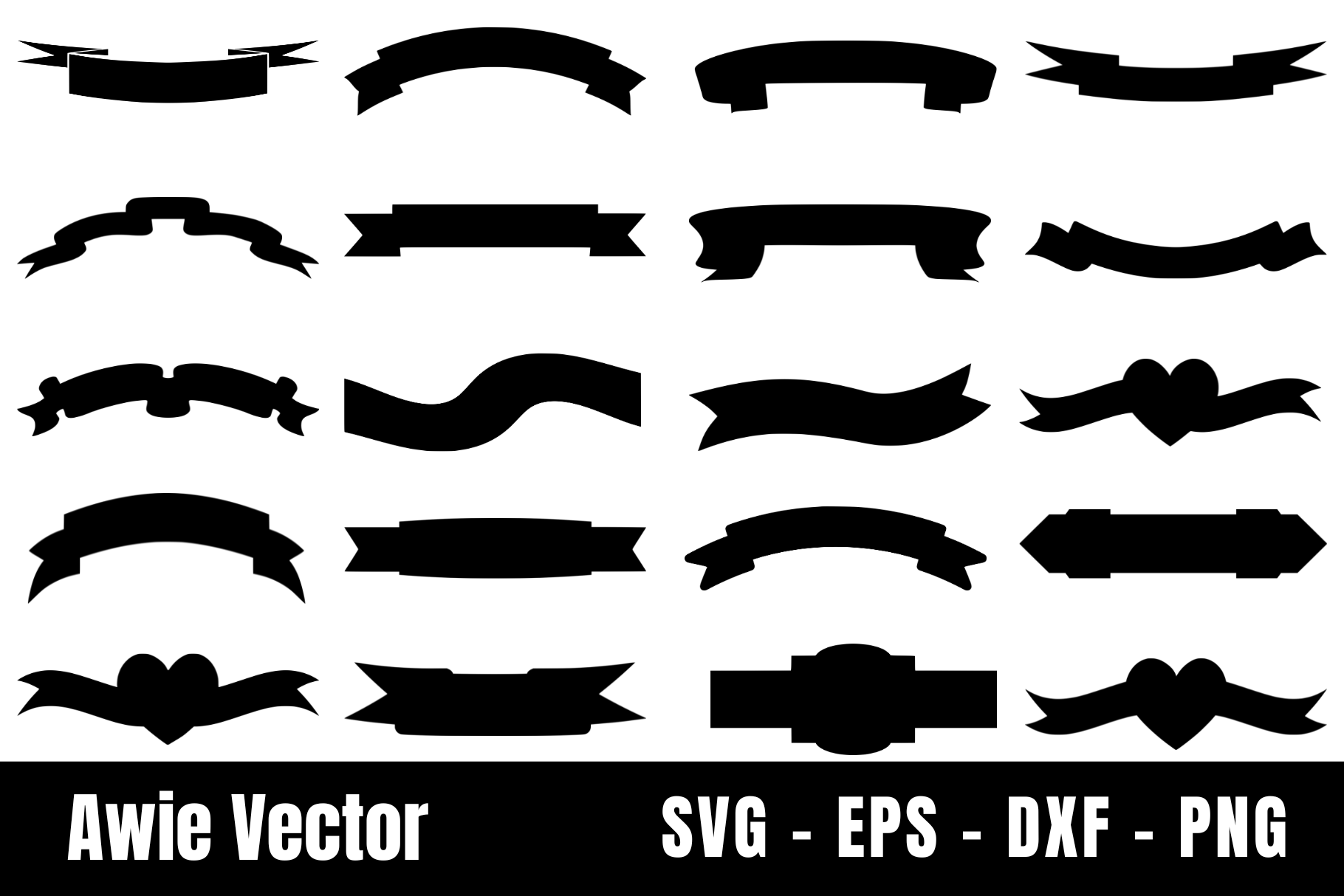 Banner Silhouette SVG