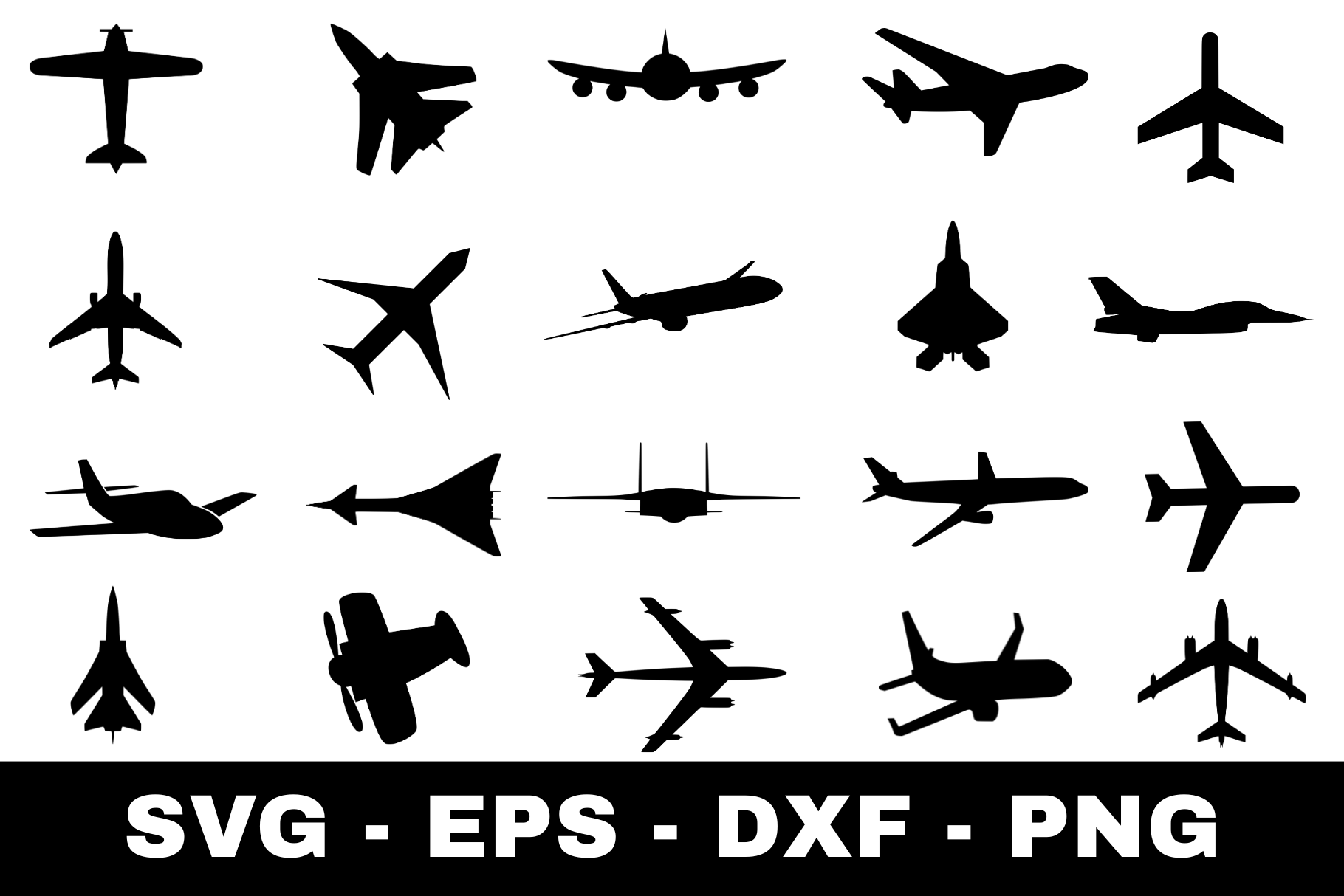 Airplane Silhouette SVG